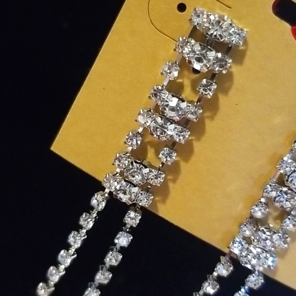 3 for $15 Delicate Rhinestone Earrings - Picture 4 of 4